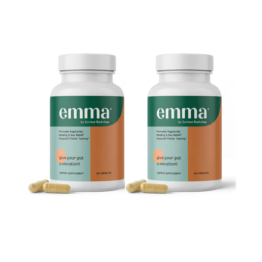 Emma Gut Health Relief Supplement – Bloating, Gas & Constipation Support for Women & Men | Digestive & Leaky Gut Formula (60 Capsules)
