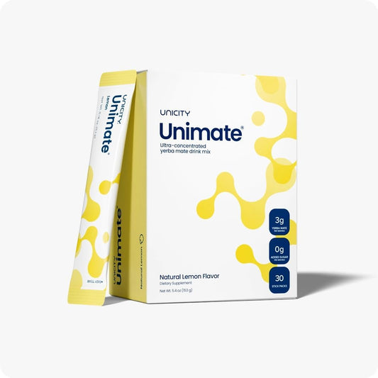 Unicity Balance Unimate fibre supplement| Natural Lemon | 30 Stick Packs
