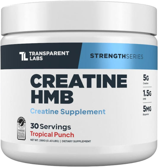 Transparent Labs Creatine HMB – Tropical Punch (30 Servings)