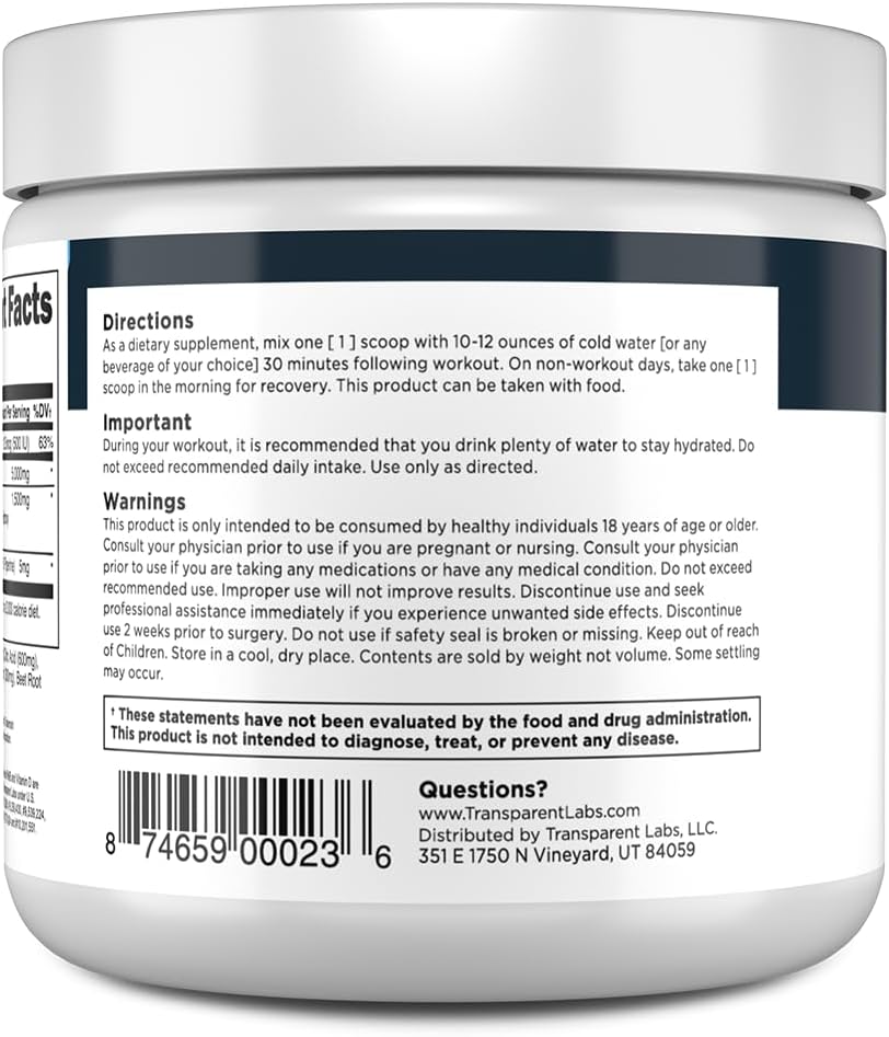 Transparent Labs Creatine HMB – Tropical Punch (30 Servings)