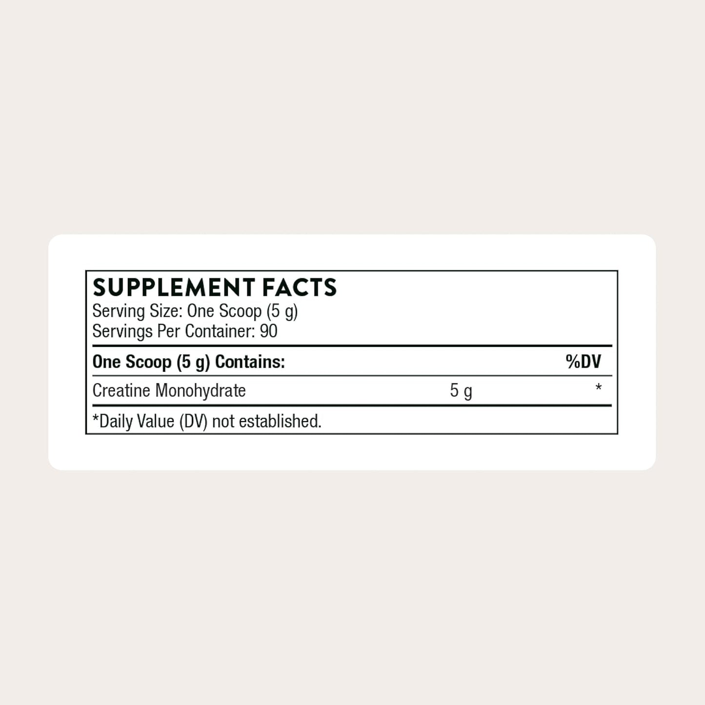 Thorne Creatine Micronized Creatine Monohydrate Powder  Unflavored (90 Servings)