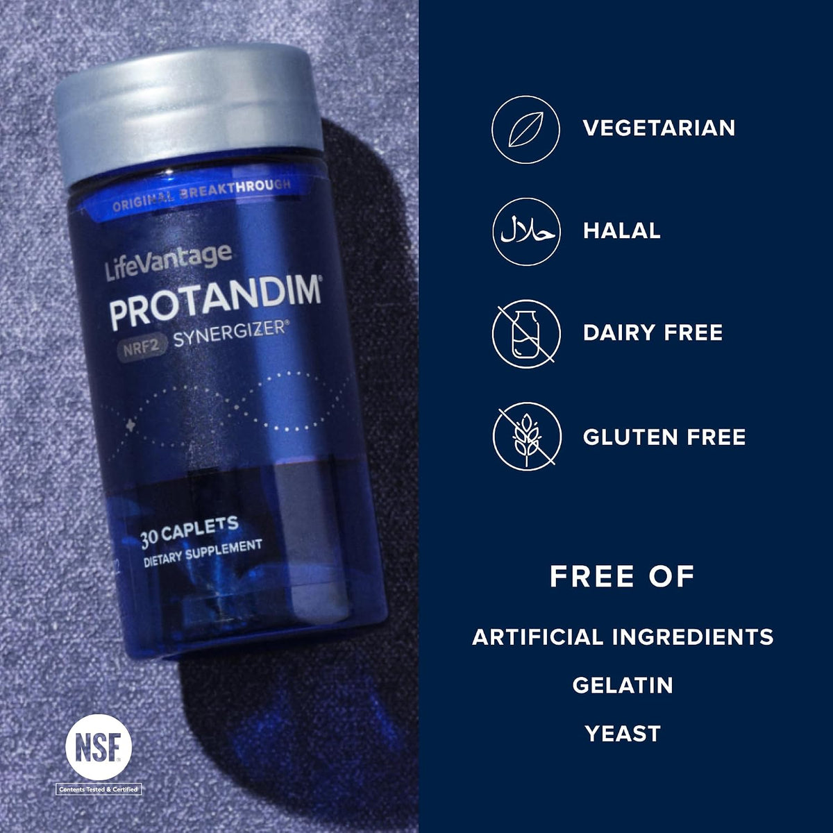 LifeVantage Protandim NRF2 Synergizer – 30 Caplets | Cellular Defense Supplement