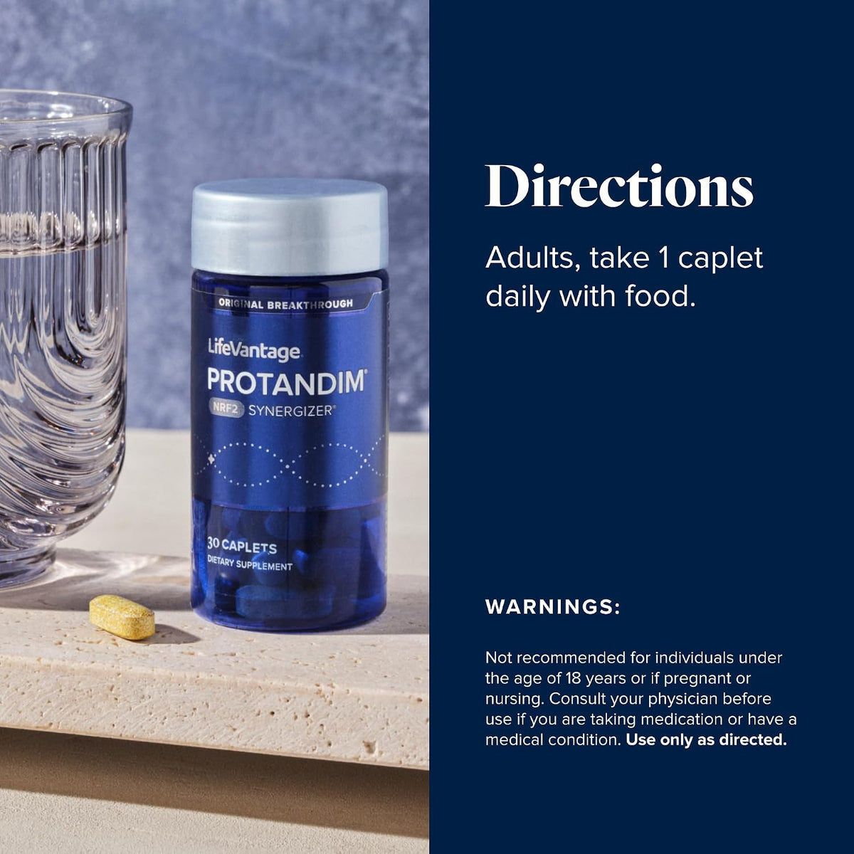 LifeVantage Protandim NRF2 Synergizer – 30 Caplets | Cellular Defense Supplement