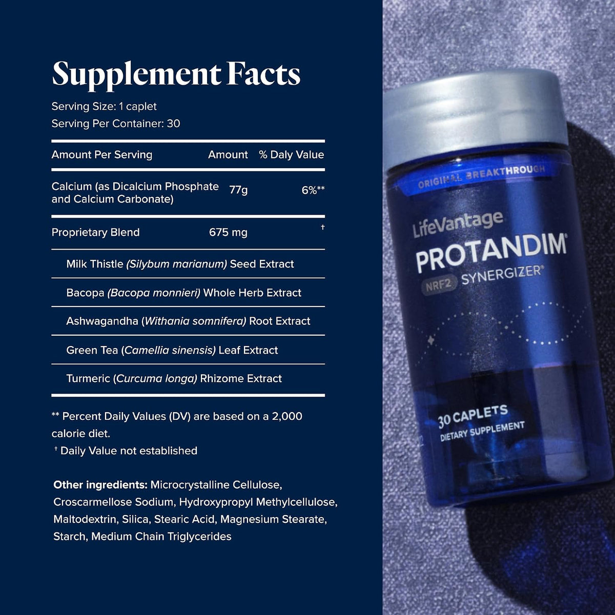 LifeVantage Protandim NRF2 Synergizer – 30 Caplets | Cellular Defense Supplement