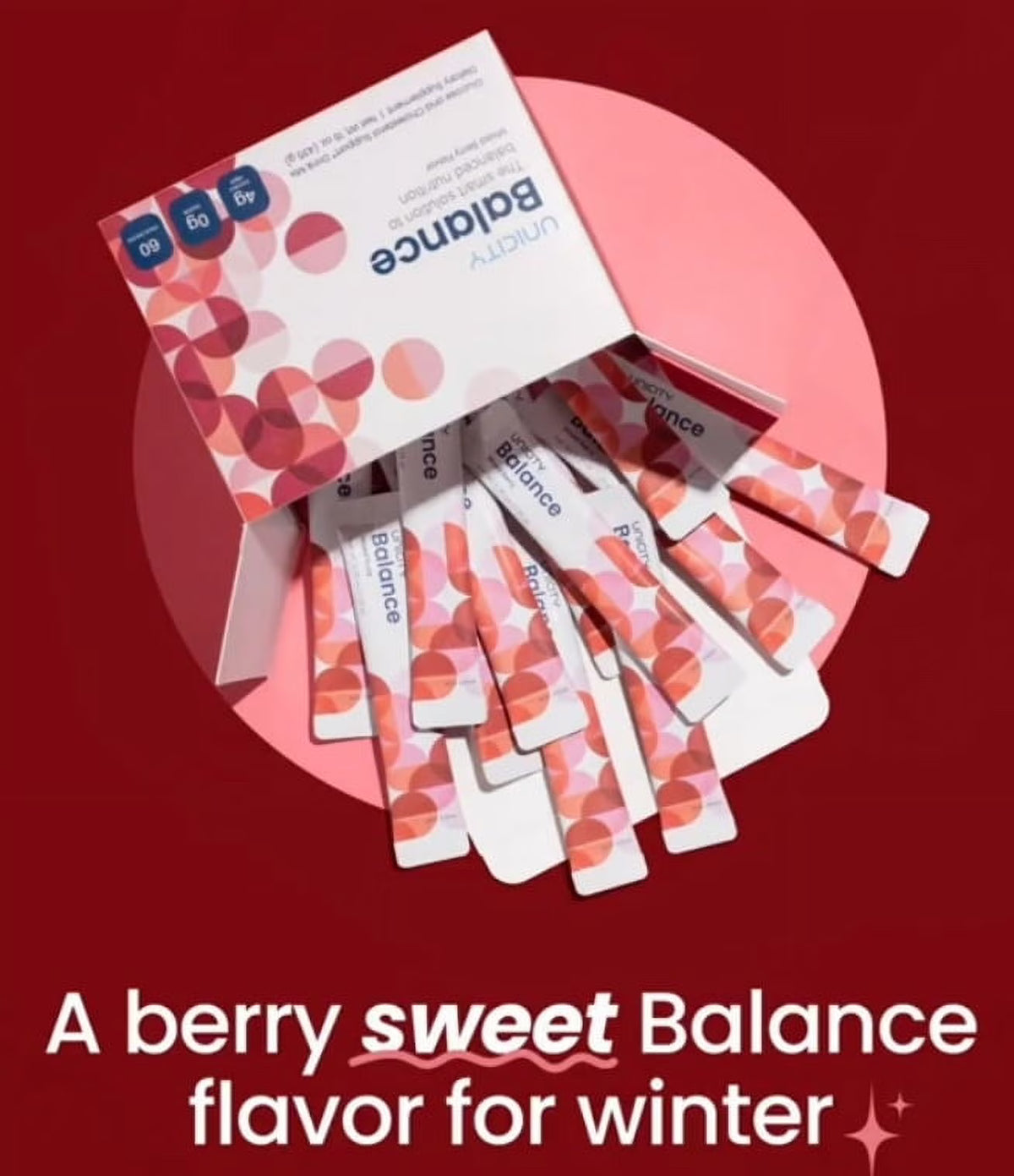 UNICITY BALANCE Natural mixed berry flavour 30 sachet sticks
