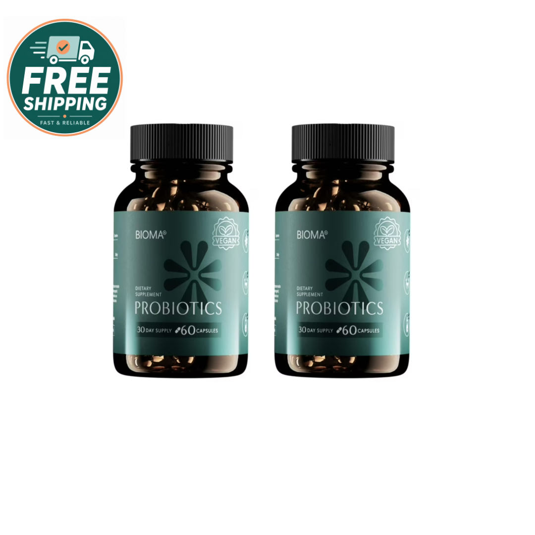 BIOMA Probiotic Digestive Health Supplement – 60 Capsules