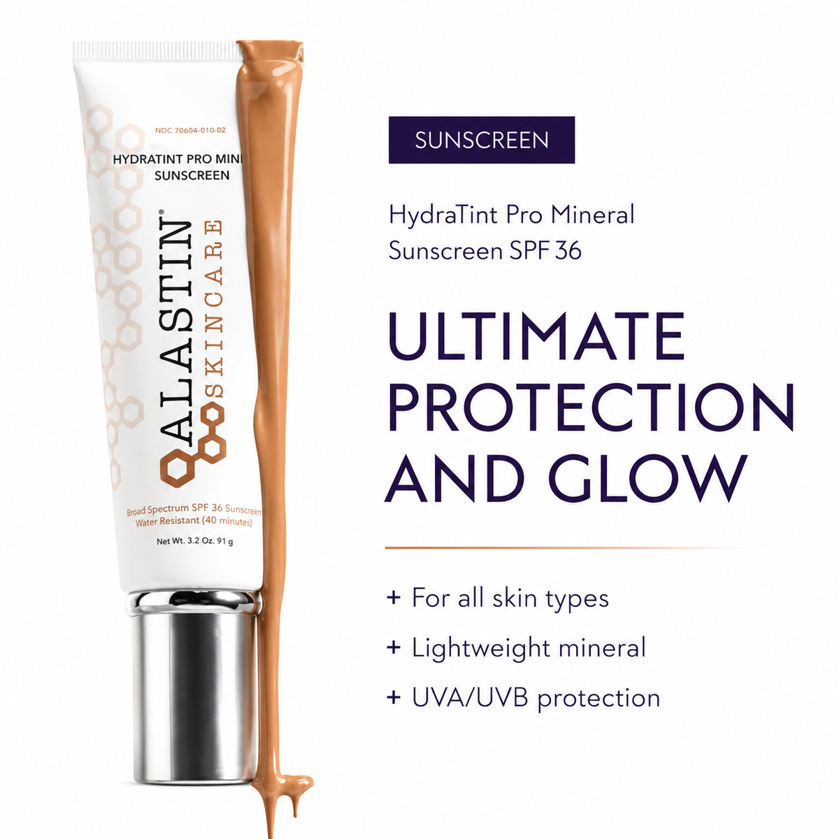Alastin HydraTint Pro Mineral Sunscreen SPF 36 – Broad Spectrum, Tinted sunscreen