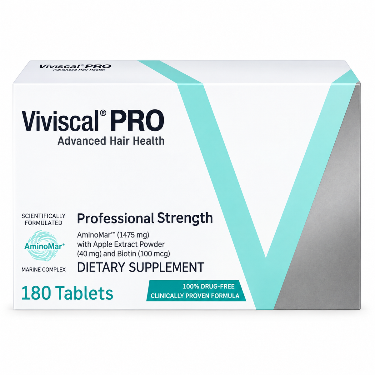 Viviscal PRO Professional Strength Advanced Hair Health Supplement, 180 Tablets