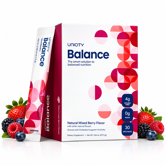 UNICITY BALANCE Natural mixed berry flavour 30 sachet sticks