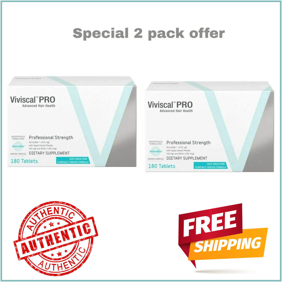 Viviscal PRO Advanced Hair Health Supplement – Pack of 2 (360 Tablets)