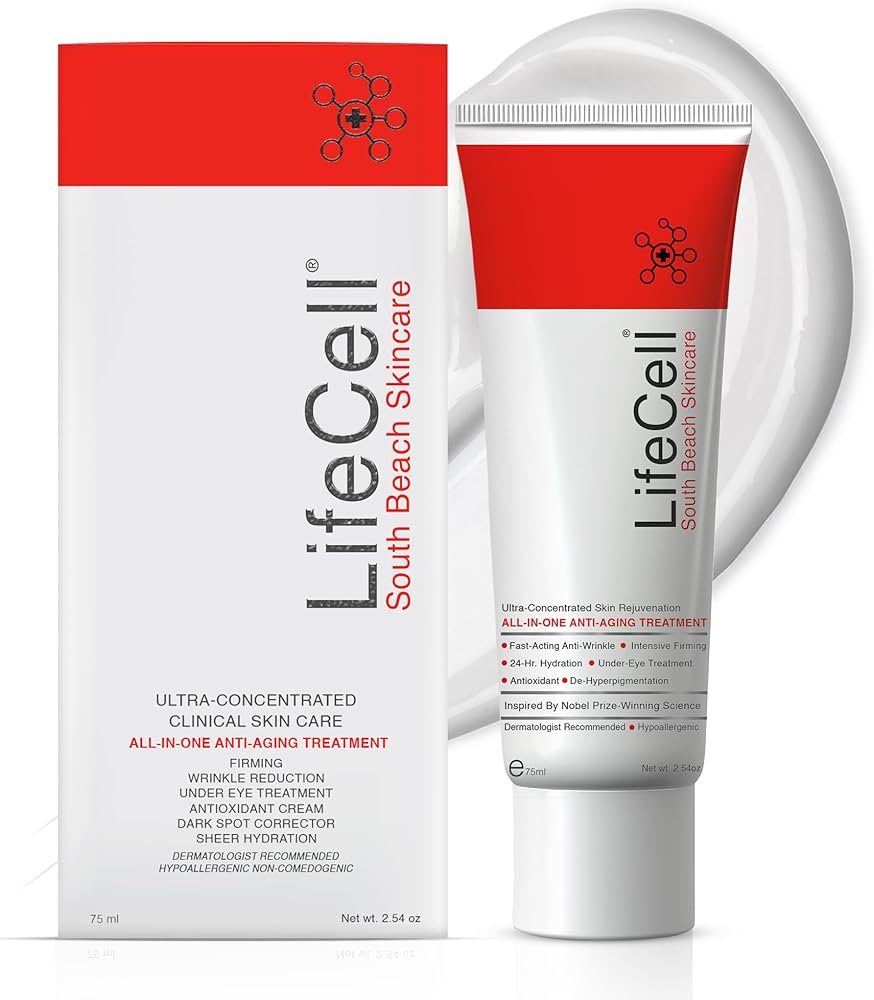 LifeCell South Beach Skincare anti-aging cream 2.54 oz 